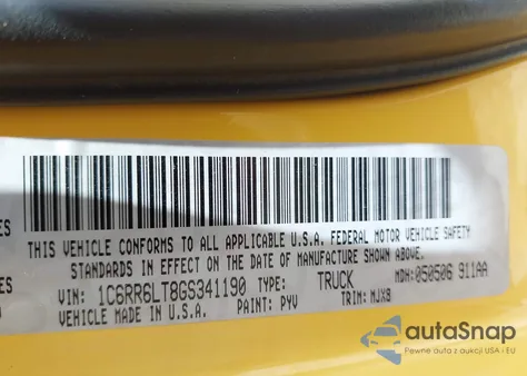 2016 Ram 1500 Lone Star из США, поврежденный, VIN 1C6RR6LT8GS341190